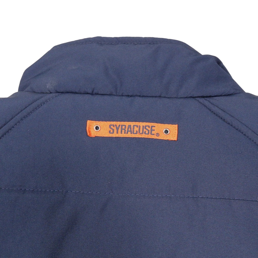 NIKE Mens L Syracuse‎ Orange Authentic Team Apparel Zip Quilted Puffer Jacket - Picture 5 of 8